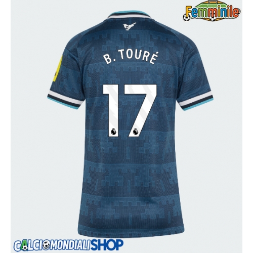 Maglie da calcio Newcastle United Bazoumana Toure #17 Seconda Maglia Femminile 2026-27 Manica Corta